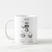 Billiard Blueprint Pool Game Coffee Mok voor hem (Links)