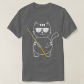 Billiard Cat - Billiard Player Billard 8-Ball Pool T-shirt (Design voorkant)