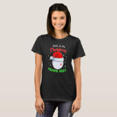 Billiard Cue Bal Dit Is Mijn Kerst Pyjama   T-shirt (Voorkant volledig)