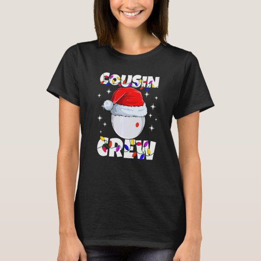 Billiard Cue Ball Play Pool Cousin Crew Christmas  T-shirt (Voorkant)