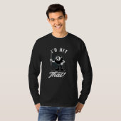 Billiard Cue Sports Funny 8-Ball Cartoon Pool T-shirt (Voorkant volledig)
