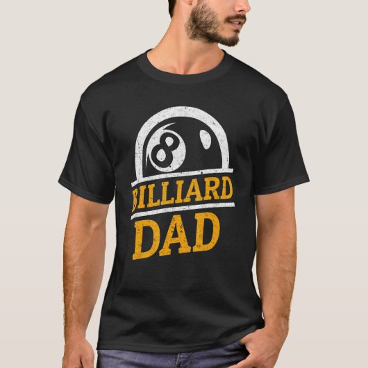 Billiard Dad - Biljartpoolteam T-shirt (Voorkant)