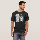 Billiard Dit Is Mijn Pool Spelende Scheldende Bij T-shirt (Voorkant volledig)