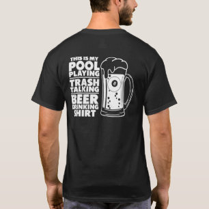 Billiard dit is mijn poolschoen die met bijen praa t-shirt