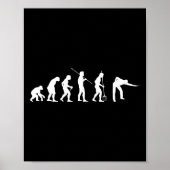 Billiard Evolution Snooker Pool Chalk Billiard Pla Poster (Voorkant)