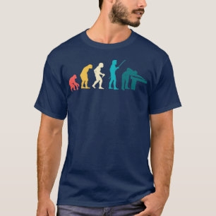 Billiard Evolution Snooker Pool Chalk Billiard Pla T-shirt