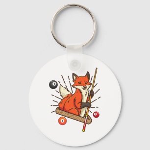 Billiard Fox Hustler Pool Shirten Meisjes Snooker Sleutelhanger