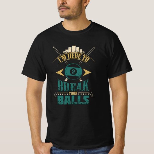 Billiard Funny T-shirt (Voorkant)