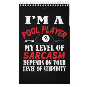 Billiard Gift Billiards Pool Snooker, Sarcasm Funn Kalender