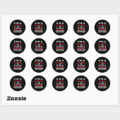 Billiard Gift Billiards Pool Snooker, Sarcasm Funn Ronde Sticker (Vel)