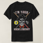Billiard Gift T-shirt Billiards Pool IM Jouw Huckl (Design voorkant)