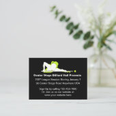Billiard Hall Promotional Business Cards  Visitekaartje (Staand voorkant)