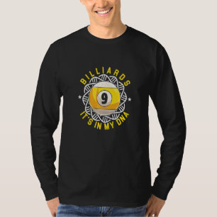 Billiard in mijn dna Billiards Player Snooker Pool T-shirt