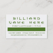 BILLIARD klantwaardering (mod squares) Klantenkaartje (Achterkant)