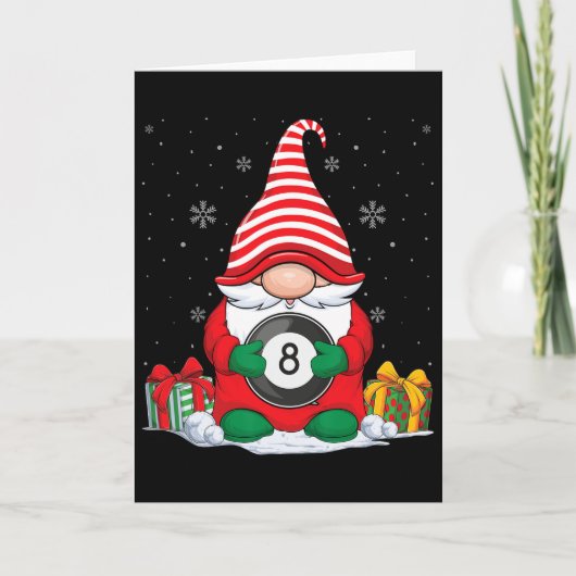 Billiard Ll Kerst Kabouters Schattig Billiard Ll L Kaart (Voorkant)