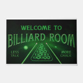 Billiard Lover Mat, Billiard Doormat, Pool Player Deurmat (Voorkant)
