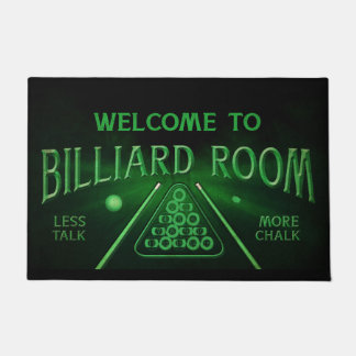 Billiard Lover Mat, Billiard Doormat, Pool Player Deurmat