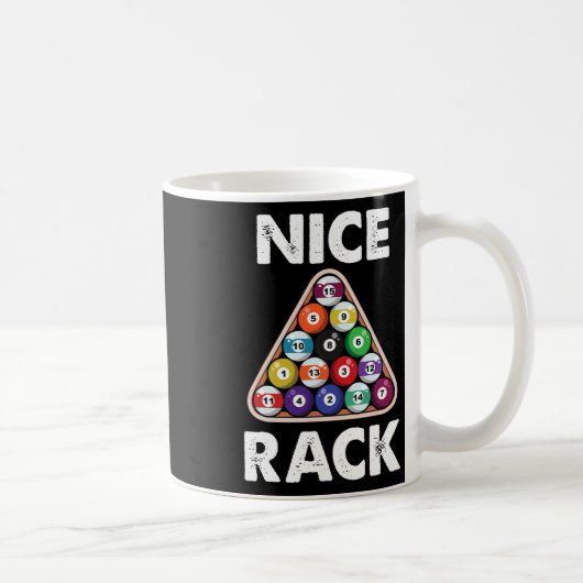 Billiard Nice Rack Billiard Player Gift Koffiemok (Rechts)