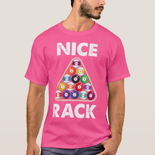 Billiard Nice Rack Billiard Player T-shirt (Voorkant)