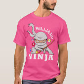 Billiard Ninja Funny Pool Billiards Boy T-shirt (Voorkant)