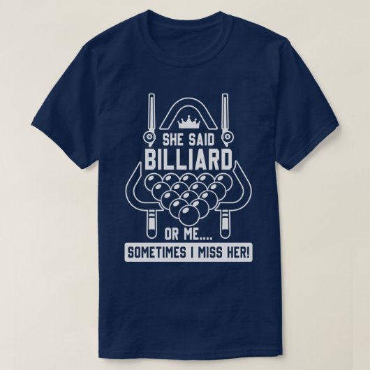 Billiard of mij t-shirt (Design voorkant)