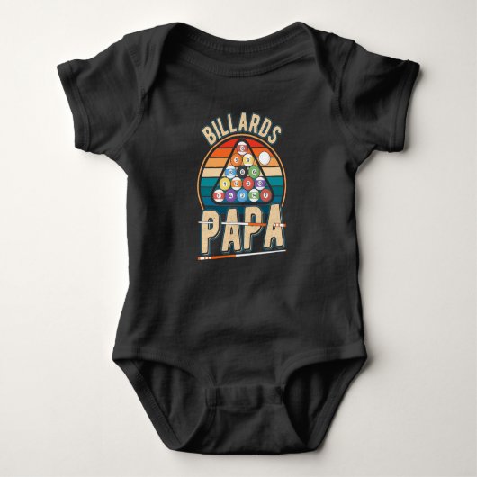 Billiard Papa Cue Sportpap Snooker Pool Romper (Voorkant)