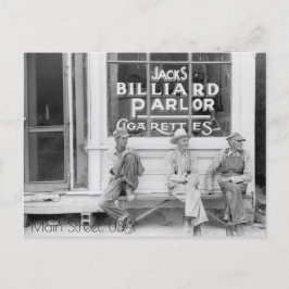 Billiard Parlor op Main Street Briefkaart