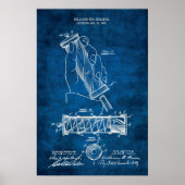 Billiard Patent Art #12 Pool Room Decor Poster (Voorkant)