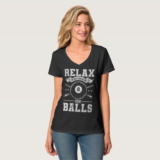 Billiard Player & billiard Pool Game T-shirt (Voorkant volledig)