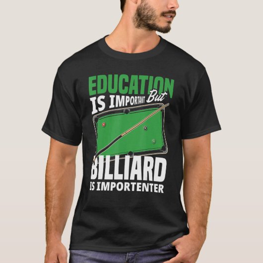 Billiard Player Snooker Pool Player T-shirt (Voorkant)
