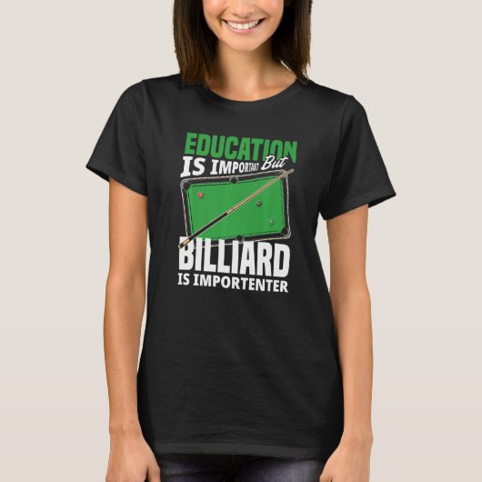 Billiard Player Snooker Pool Player T-shirt (Voorkant)