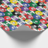 Billiard Pool Balls Cadeaupapier (Hoek)
