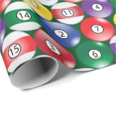 Billiard Pool Balls Cadeaupapier (Rol Hoek)