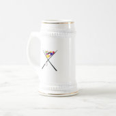 Billiard Pool Balls en Cues Bierpul (Voorkant links)