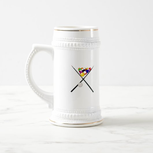 Billiard Pool Balls en Cues Bierpul (Links)