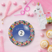 Billiard Pool Balls Solid Nummer twee Papieren Bordje (Feest)