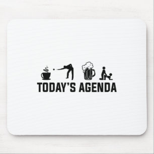 Billiard Pool Billiards , de agenda van vandaag Bi Muismat