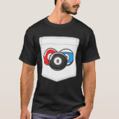 Billiard Pool Cute Pocket Ball T-shirt (Voorkant)