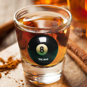 Billiard Pool Eight Ball, speciaal ontworpen voor  Shot Glas