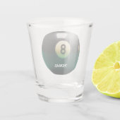 Billiard Pool Eight Ball, speciaal ontworpen voor  Shot Glas (Achterkant)