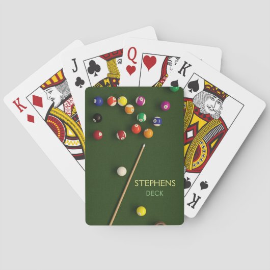 Billiard Pool Game Speelkaarten (Achterkant)