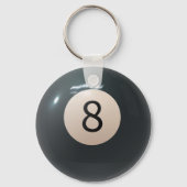 Billiard Pool Keyring Eight ball Sleutelhanger (Voorkant)