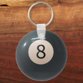 Billiard Pool Keyring Eight ball Sleutelhanger (Voorkant)