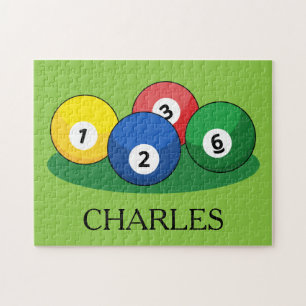Billiard Pool Snookerballen Personaliseren Legpuzzel