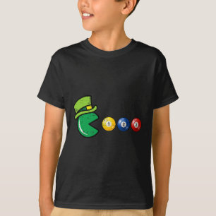 Billiard Pool St. Patrick's Day Retro Game T-shirt
