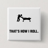 Billiard/pool Vierkante Button 5,1 Cm (Voorkant)