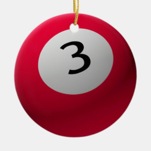 BILLIARD/POOLBALCHRISTMAS ORNAMENT 3 (DRIE)