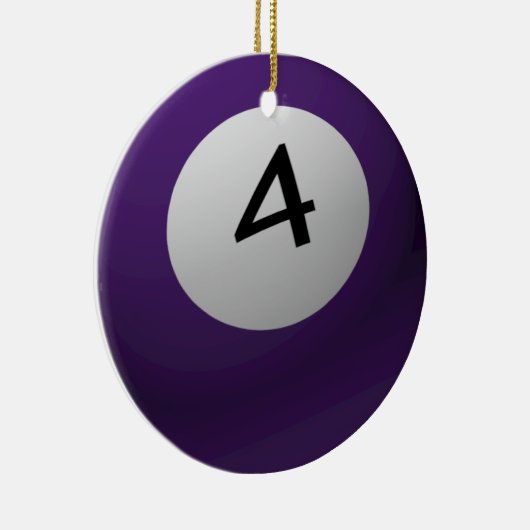 BILLIARD/POOLBALCHRISTMAS ORNAMENT 4 (VIER) (Rechts)