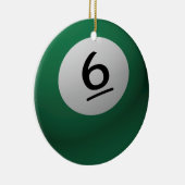 BILLIARD/POOLBALCHRISTMAS ORNAMENT 6 (ZES) (Rechts)