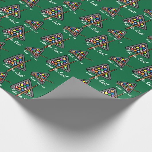 Billiard/poolspel Cadeaupapier (Hoek)